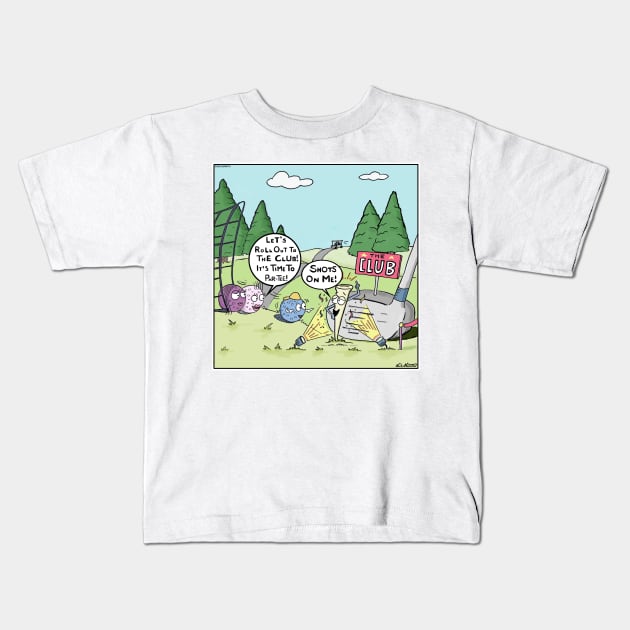 Par-Tee Time Kids T-Shirt by Nick Navatta